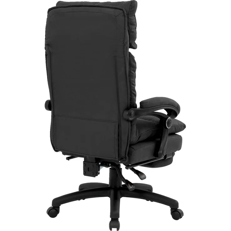 Venda 'ELIAS' Chefsessel, Stoff anthrazit, 71 x 118 x 70 cm, Relaxfunktion mit Beinauflage und Belastbarkeit 140 kg – Bild 2