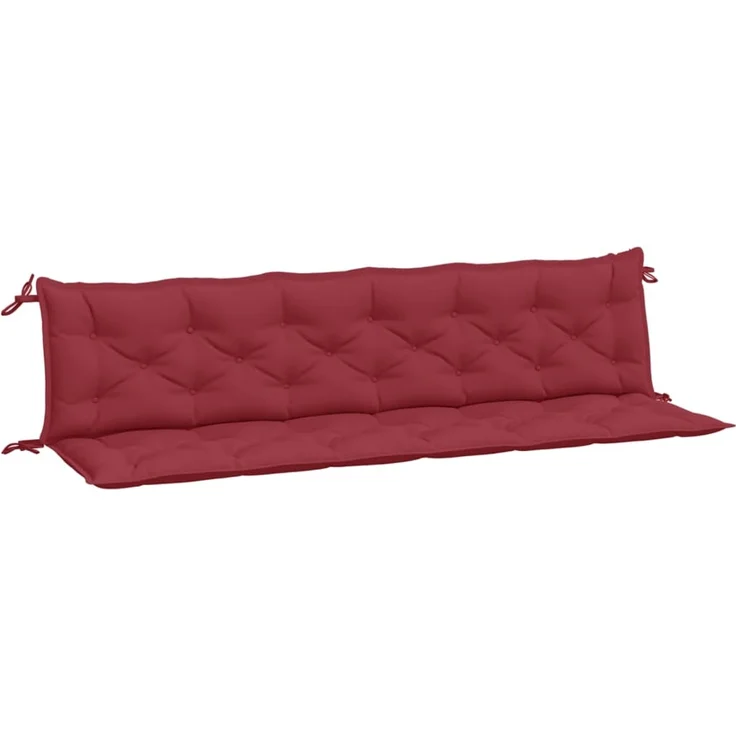 vidaXL Gartenbank-Auflagen 2 Stk. Weinrot 200x50x7 cm Oxford-Gewebe 361744 – Bild 1