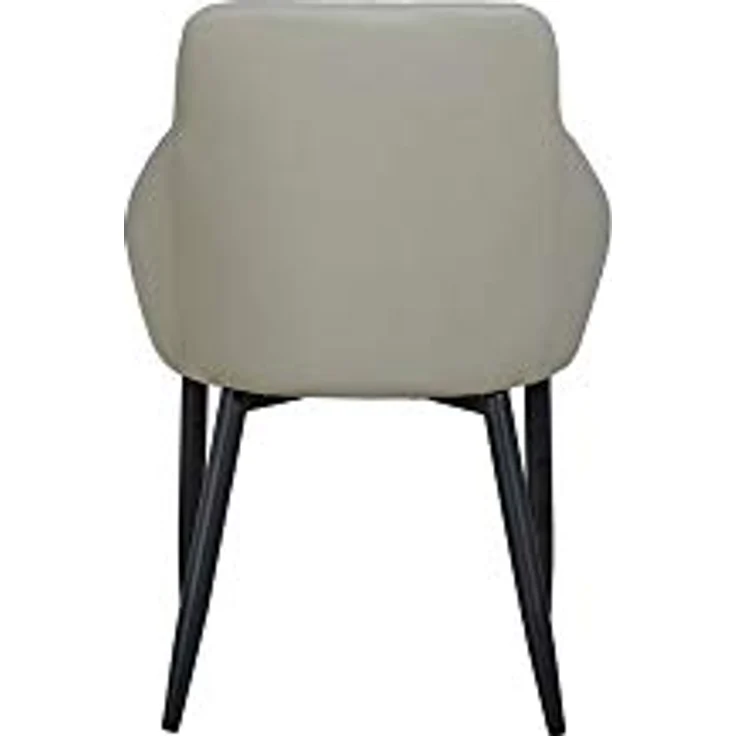 HOME MANIA Homemania Stuhl, Metall, Stoff, Grau, 55 x 55 x 86 cm – Bild 8