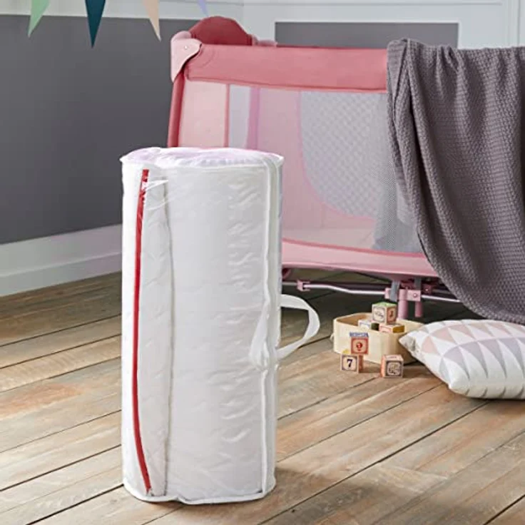 Babysom - Reisebettmatratze - Kindermatratze | Babymatratze gerollt - 60x120cm - Atmungsaktiv - Bezug abziehbar - Luftdurchlässiger Kaltschaum – Bild 7