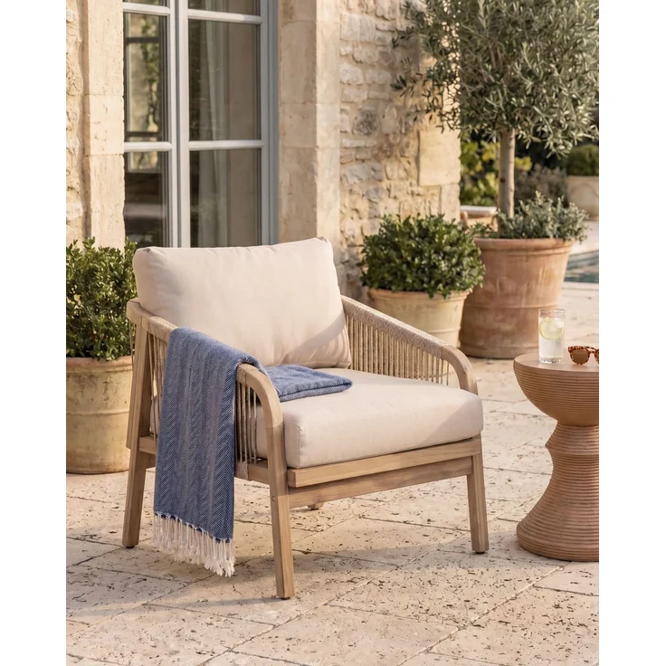 Gartensessel SUMBA Akazienholz Hellbraun – Bild 3