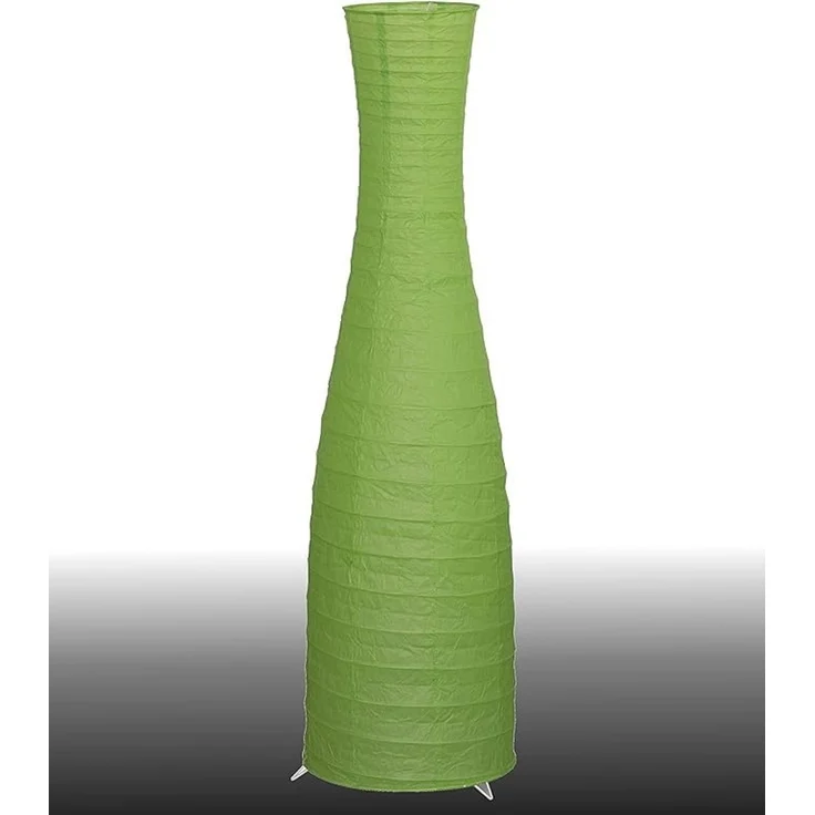 TRANGO LED Stehlampe, 1231-027L Design LED Reispapier Stehlampe *SWEDEN* Reispapierlampe *HANDMADE* Stehleuchte mit grünen Lampenschirm inkl. 2x E14 LED Leuchtmittel, Form: Rund, Höhe: 125cm, Wohnraumlampe, Standlampe – Bild 6