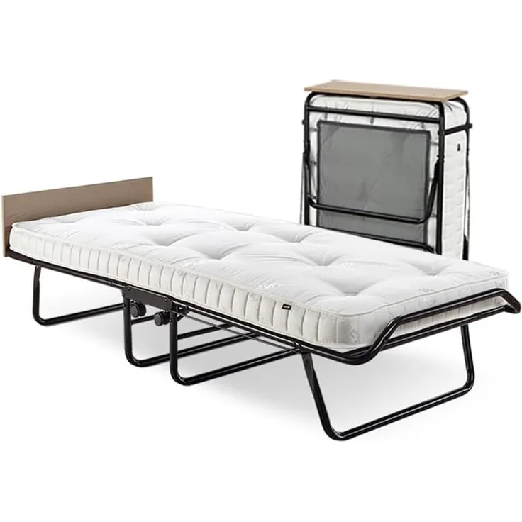 JAY-BE Supreme Automatisches Faltbett mit Taschenfederkernmatratze, Stahl, 197 x 78 x 51 cm
