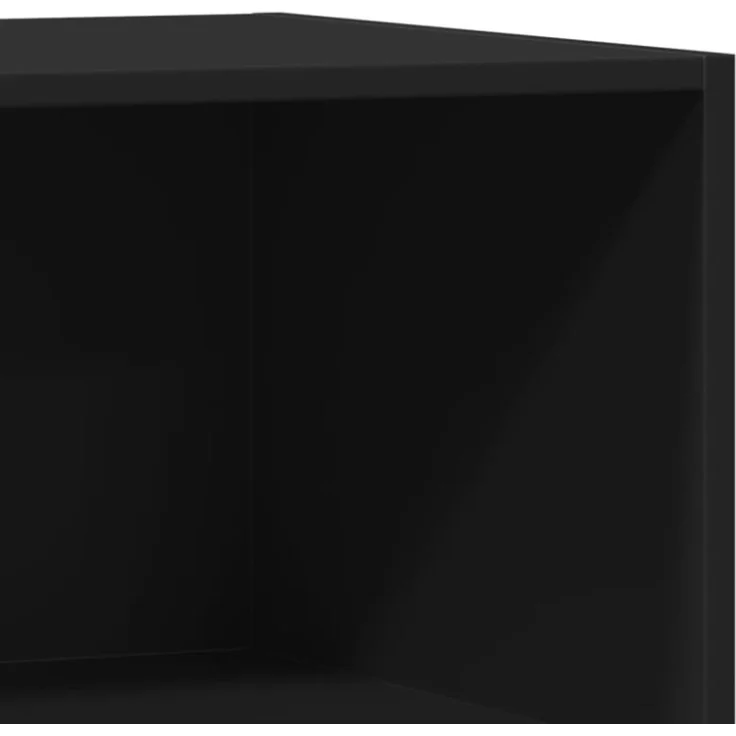 vidaXL Kleiderschrank Schwarz 77x48x102 cm Holzwerkstoff 840822 – Bild 3