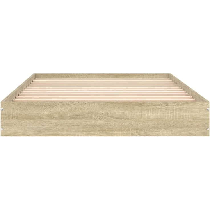 vidaXL Bettgestell ohne Matratze Sonoma-Eiche 100x200 cm Holzwerkstoff 842058 – Bild 10