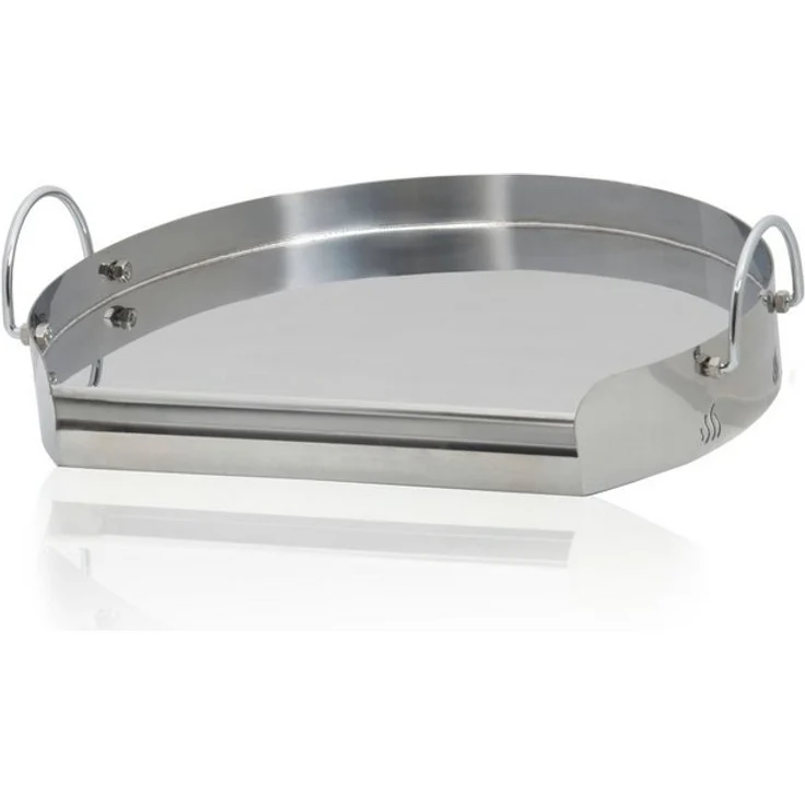 BBQ-Toro Grillplatte Edelstahl Ø 55 cm ideal für 57er Kugelgrill, Plancha für Grill – Bild 4