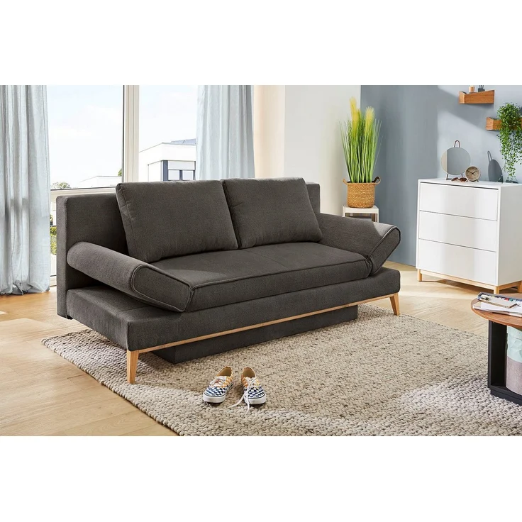 Jockenhöfer Gruppe Schlafsofa Yann, inklusive Bettfunktion, Stauraum/Bettkasten, verstellbare Armlehnen – Bild 5