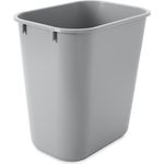 Rubbermaid 13-5-8-Inch LLDPE Rectangular Small Deskside Trash Can - Grey