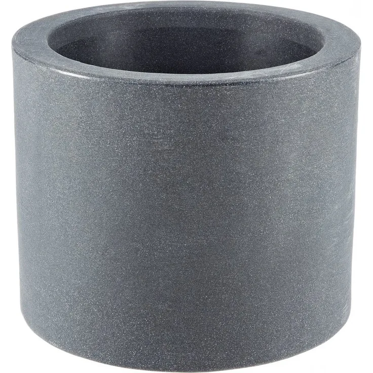 Dehner Blumentopf Blumenkübel Palermo mit Rollen, Ø 40 cm, Kunststoff, Frostbeständig, rollbar, praktisch