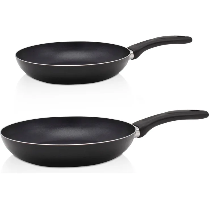 Krüger Pfannen-Set Aluminium Pfannen-Set DELPHI 2 tlg. (16 + 24 cm), Aluminium (Set, 2-tlg, 1x Bratpfanne Ø 16 cm (H. 4,5 cm), 1x Bratpfanne Ø 24 cm (H. 4,5 cm)