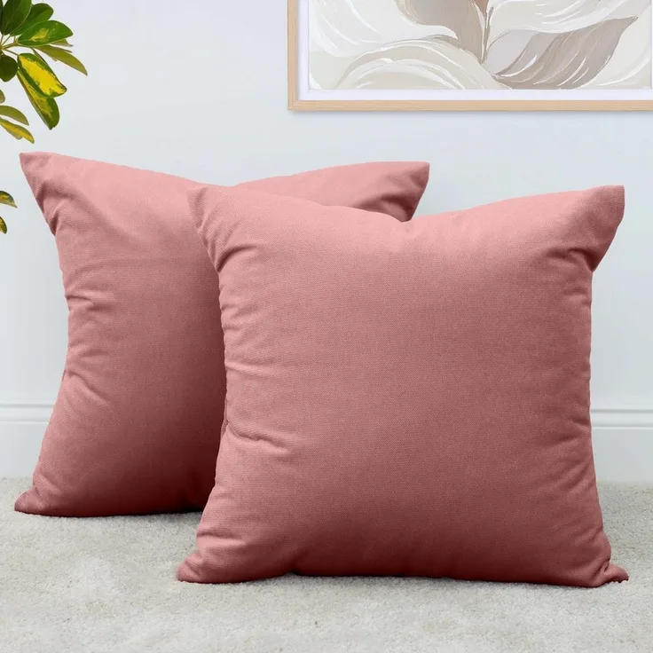Amilian Dekokissen 2er Set - Kissen mit Füllung und Bezug - Sofakissen, Zierkissen, (2 Stück), 40x40 cm, Kopfkissen, Kuschelkissen mit Kissenfüllung