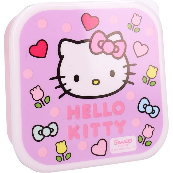 Hello Kitty Lunchbox Set Kinder Snackbox Brotdose 3 Stück Aufbewahrungsbox – Bild 3