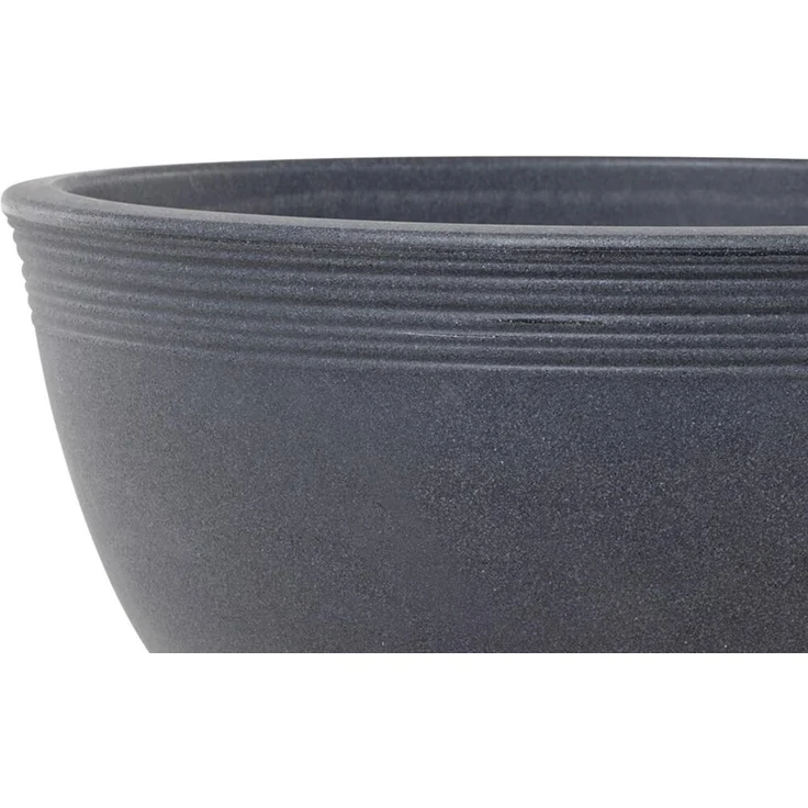 Siena Garden Pflanzgefäße MALAGA anthrazit Ø 38x17 cm – Bild 2
