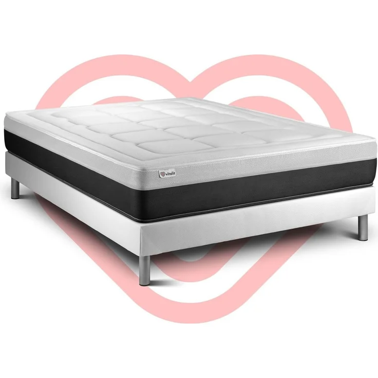 Matratzenset VITAL FORM 135 x 190 cm Bettrahmen Kit weiß – Bild 6