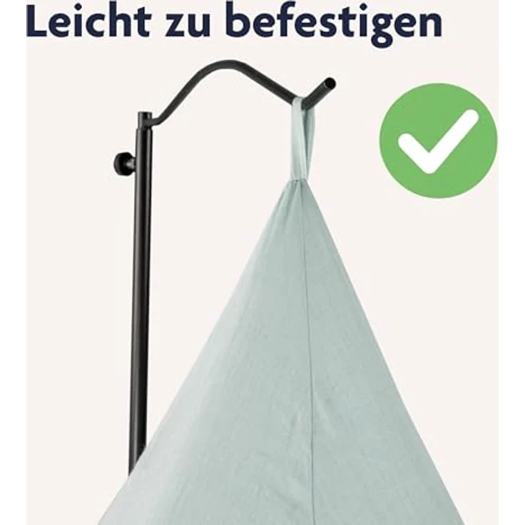 Julius Zöllner Baldachin Betthimmel Voile salbei – Bild 6