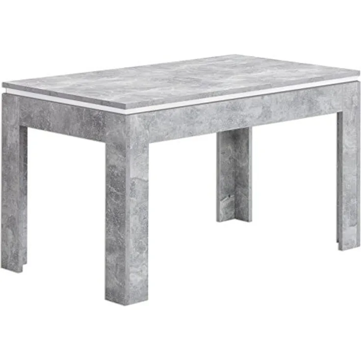Esstisch STONE Esszimmertisch Dinnertisch Küchentisch Tisch ausziehbar in grau beton 140-180cm