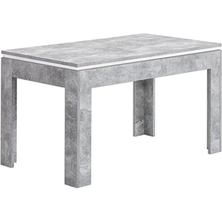 Esstisch STONE Esszimmertisch Dinnertisch Küchentisch Tisch ausziehbar in grau beton 140-180cm – Bild 1