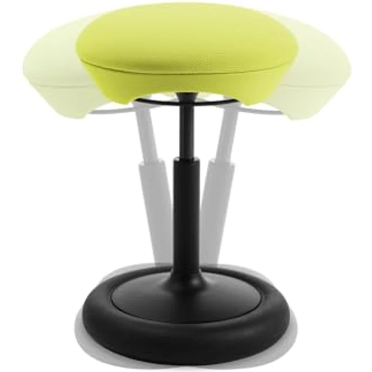 Topstar SITNESS HOP | Ergonomischer Sitzhocker mit dreidimensionaler Bewegung | Sitness-Technologie | Made in Germany | Farbe: schwarz/grün – Bild 4