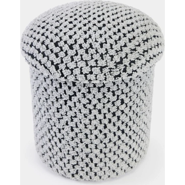 Skye Decor 'Alpaka - Grey' Pouf, Grau, 33 x 43 x 33 cm – Bild 4