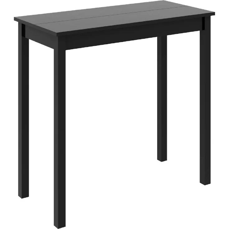 vidaXL Bartisch MDF Schwarz 115×55×107 cm 240378