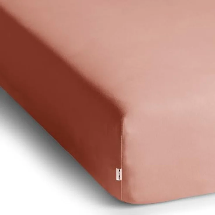 DecoKing Spannbettlaken 120x200 140x200 cm 100% gekämmte Baumwolle Lachs Spannbetttücher Jersey Boxspringbett Amber 120x200 140x200 – Bild 4