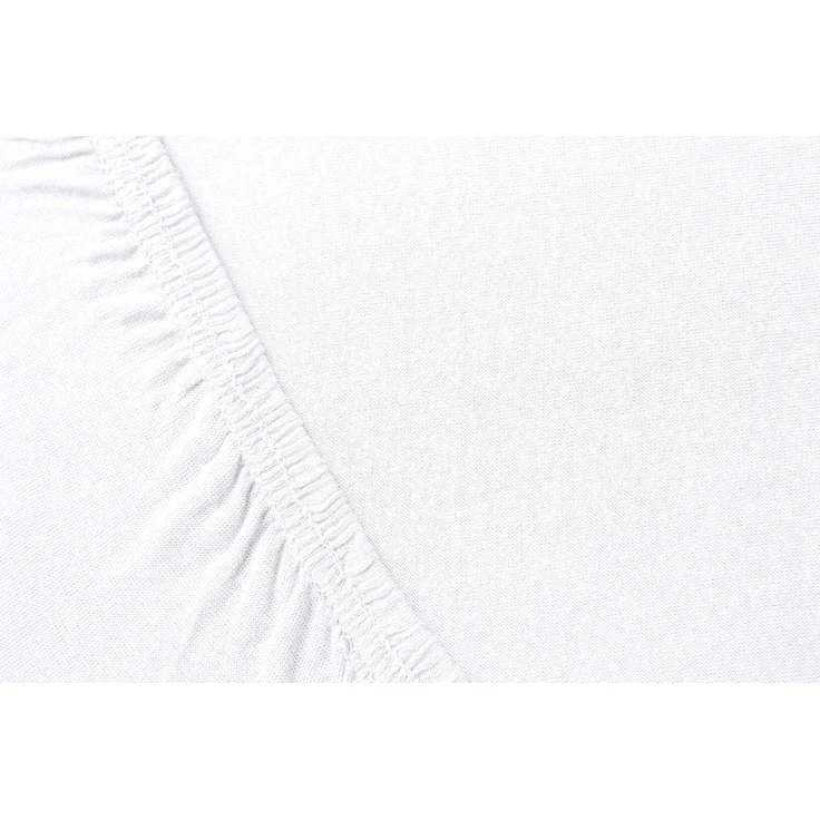Hometex Premium Textiles Spannbettlaken für Topper bis 10cm Steghöhe, Jersey, Gummizug: Rundumgummizug, ideal für Boxspringbett Topper, 100% reine Baumwolle – Bild 3