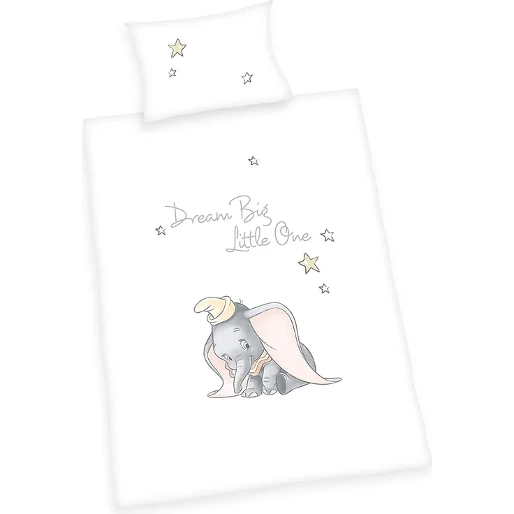 Herding 'Disney Dumbo' Bettwäsche 100x135 cm weiß