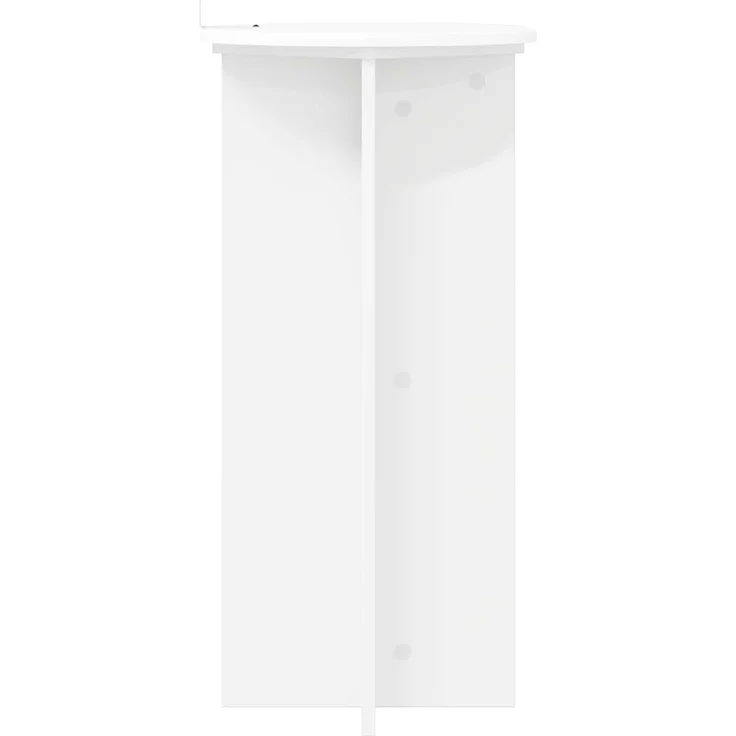 vidaXL Pflanzenständer 2 stk. Weiß Ø40 x 80 cm Holzwerkstoff 899699 – Bild 7