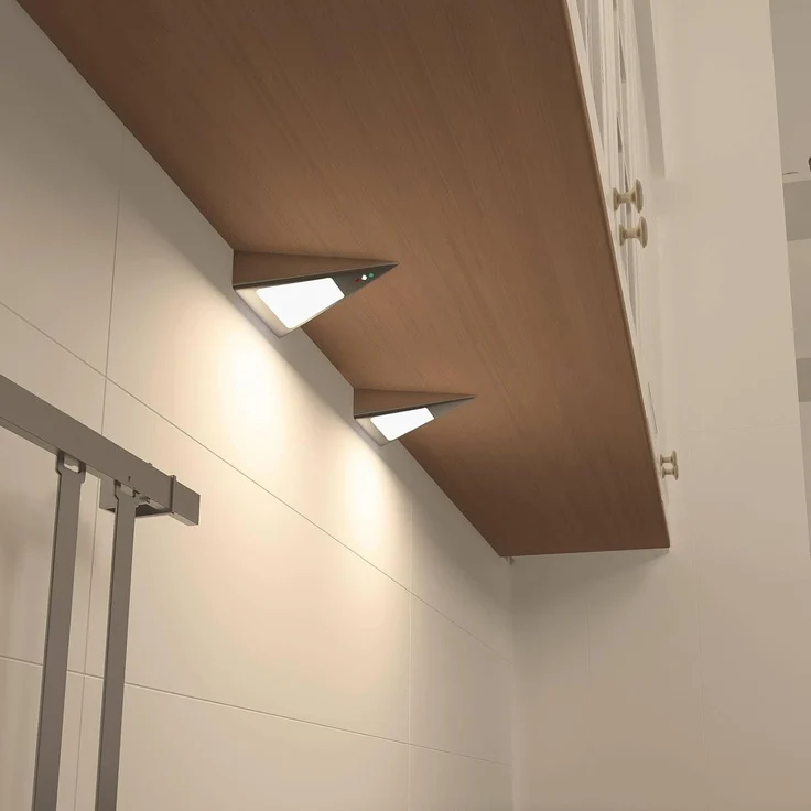 Prios Unterschrankleuchte Odia, Enthalten, 2 x 3 W LED, warmweiß – Bild 2
