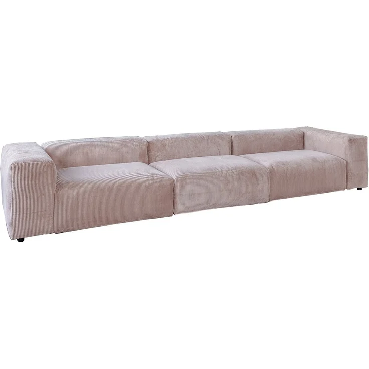 KAWOLA Sofa MIA Modulares Sofa 8-tlg. Cord taupe 72 x 120 x 418 cm – Bild 3