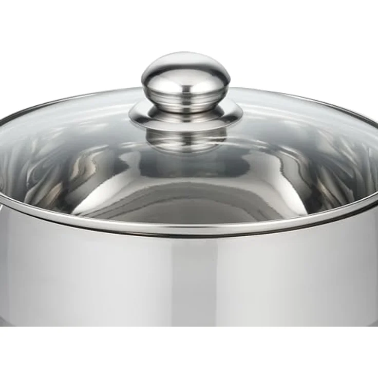 Elo Basic Dampfgartopf Brillant, Edelstahl, Glasdeckel, Induktion – Bild 6