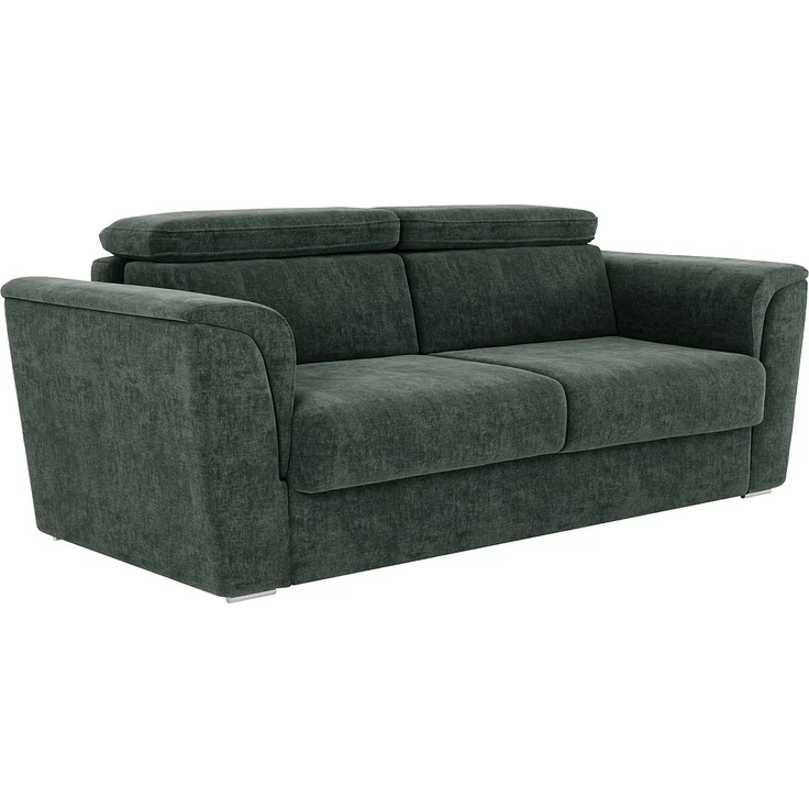 Vente-unique - RIZORA - Schlafsofa - Plastik - Kunststoff (PVC) - Grün - 210 x 223 x 88 cm – Bild 5