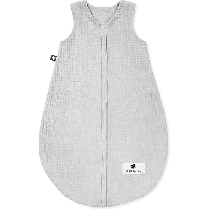 Julius Zöllner Baby Sommerschlafsack Musselin grau 90 cm