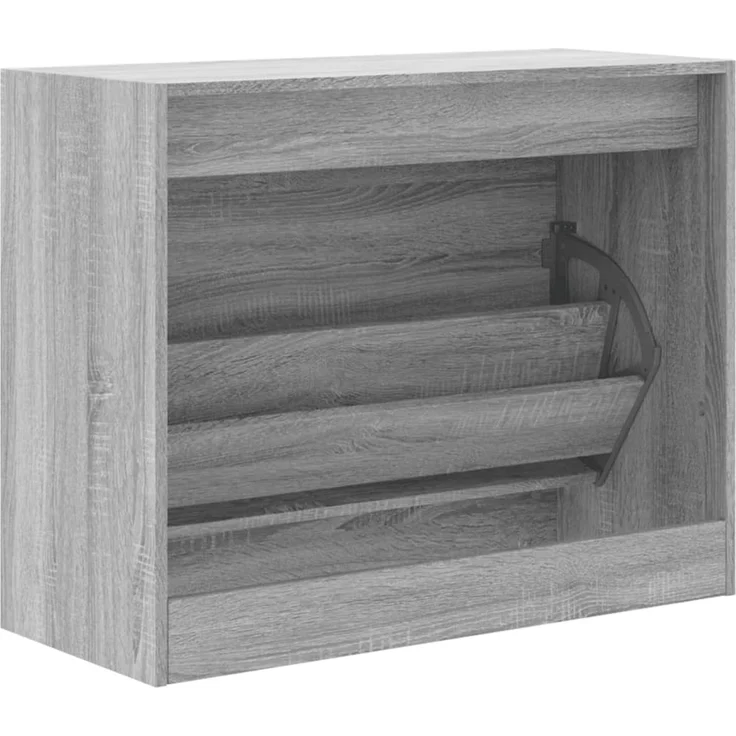 vidaXL Schuhschrank Grau Sonoma 80x34x63 cm Holzwerkstoff 839964 – Bild 6