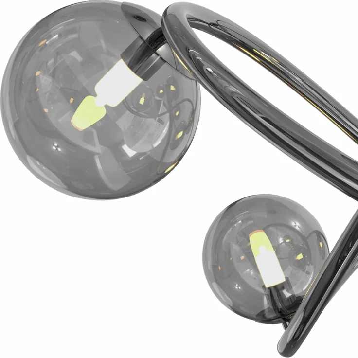 WOFI Leuchten 'NANCY' LED-Tischleuchte, Eisen schwarz, H 32 cm, mit Schalter – Bild 2