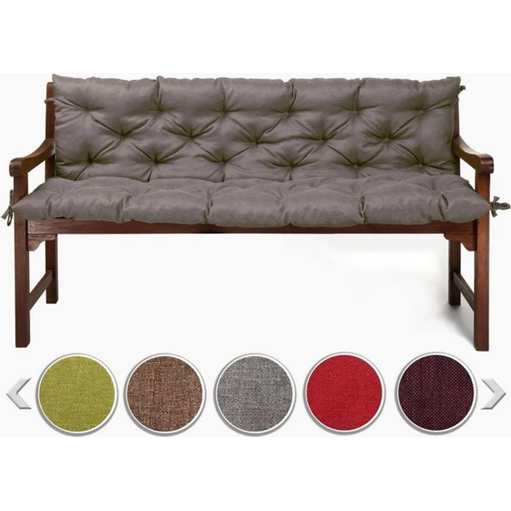 sunnypillow Bankauflage Bankauflage Stuhlkissen viele Farben und Größen zur Auswahl, 120x50x50cm grau – Bild 4