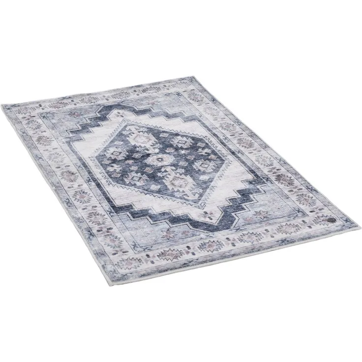 TOM TAILOR HOME Badematte Oriental Bath FIVE, Höhe 7 mm, rutschhemmend beschichtet, fußbodenheizungsgeeignet, strapazierfähig, Polyester, rechteckig, Badteppich, Orient-Optik, Vintage Design, waschbar