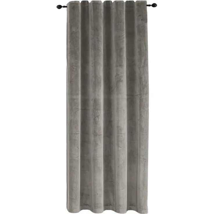 Haus und Deko Gardine Verdunkelungsvorhang Samt weich Vorhang Kräuselband blickdicht Gardine, Kräuselband (1 St), Polyester