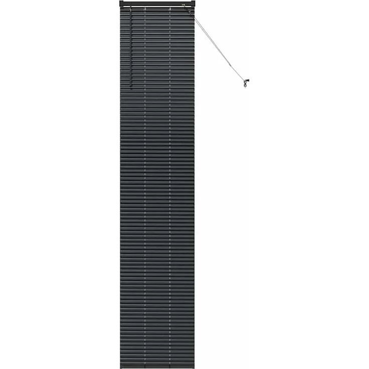 vidaXL Venezianische Jalousie Schwarz 220 x 40 cm 25 mm Aluminium 42006160 – Bild 2