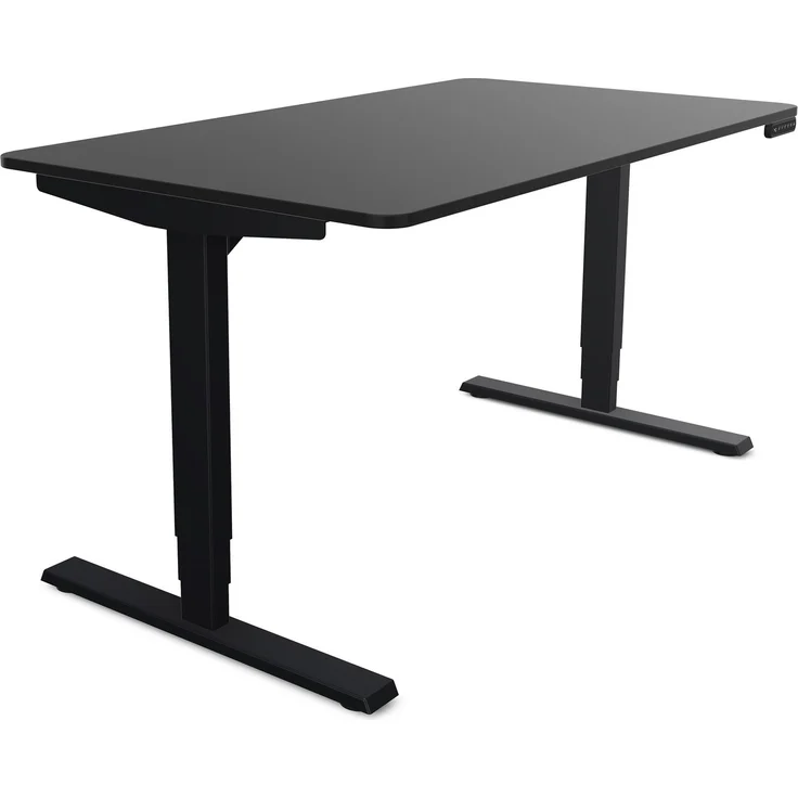 ASSMANN Elektrisch höhenverstellbarer Schreibtisch Y-Line Curved 120x70cm Schwarz Schwarz Metall Holz – Bild 10