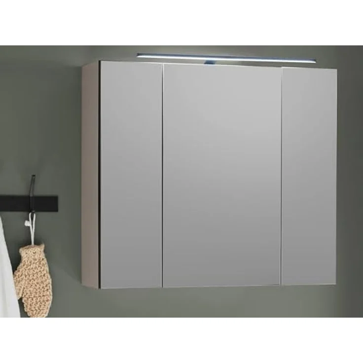 moebel-dich-auf Badezimmerspiegelschrank VENEZIA (Badezimmer Spiegelschrank in kaschmir 80 cm breit) – Bild 2
