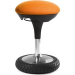 Topstar SI69G04 Sitness 20, ergonomischer Sitzhocker, Arbeitshocker, Bürohocker mit Schwingeffekt, Sitzhöhenverstellung, Bezug orange