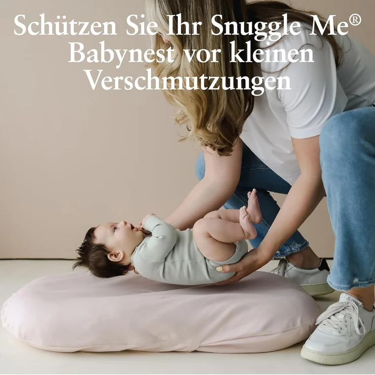 Snuggle Me® Babynest Bezug - Hochwertiger Babynestchen-Bezug aus 100% Bio-Baumwolle, Maschinenwaschbar und Kuschelweich – Bild 2
