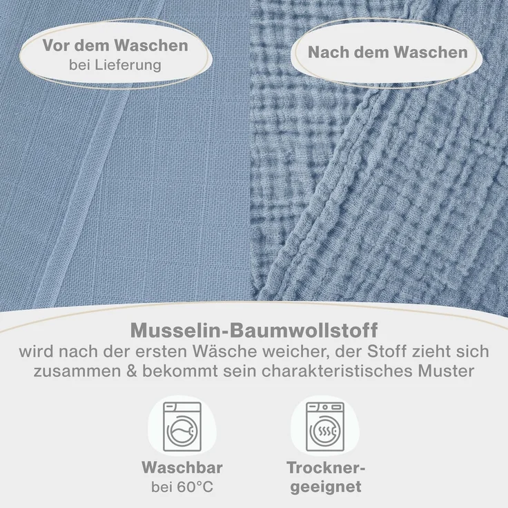 Laleni Spucktuch Spucktücher Baby aus Reiner Baumwolle in 70x70, (20-tlg), OEKO-TEX Zertifizierte Mulltücher – Bild 2