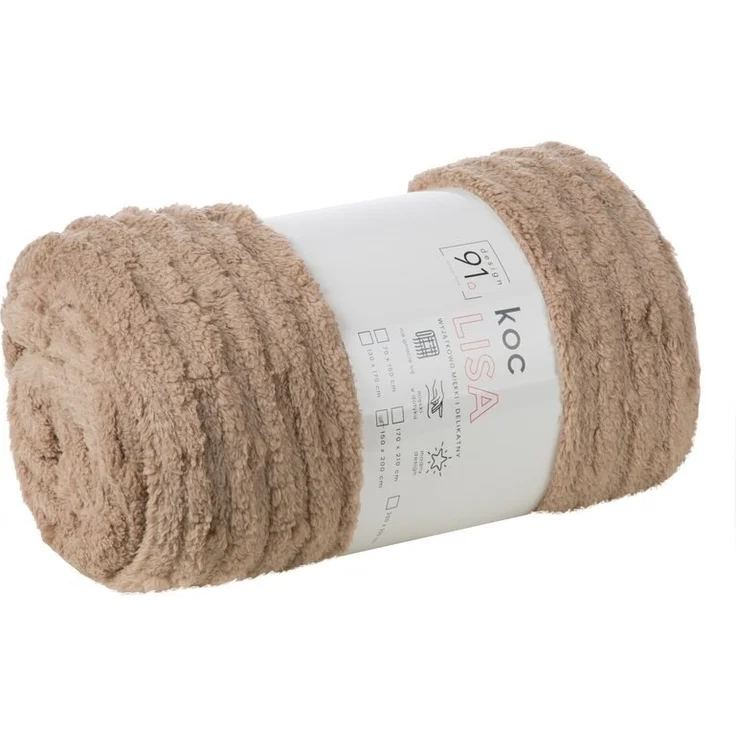 Decke LISA beige 130x170 beige – Bild 3