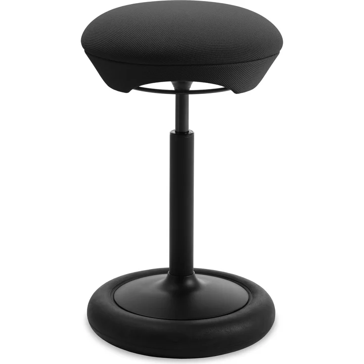 Topstar SITNESS HOP HIGH | Ergonomischer Sitzhocker mit dreidimensionaler Bewegung | Sitness-Technologie | Made in Germany | Farbe: schwarz/schwarz