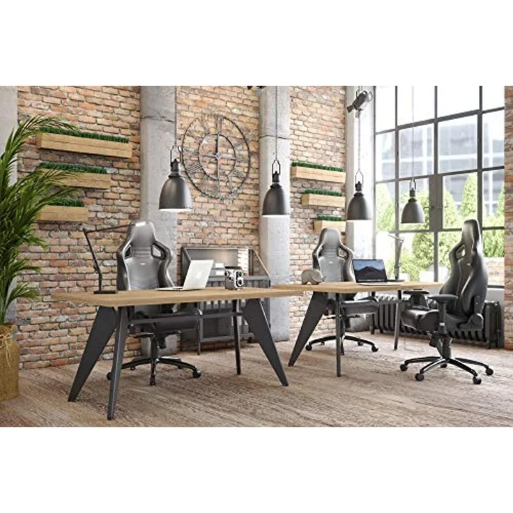 noblechairs Epic Gaming Stuhl - Bürostuhl - Schreibtischstuhl - PU-Kunstleder - Inklusive Kissen - Schwarz/Gold – Bild 2