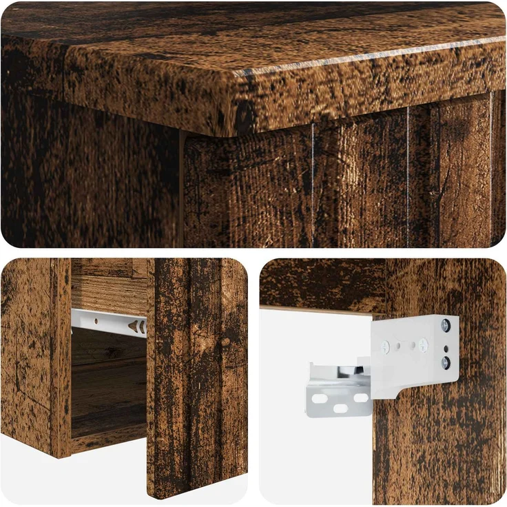 vidaXL Waschbeckenschrank Altholz 59 x 44,5 x 80 cm Holzwerkstoff 3404308 – Bild 10