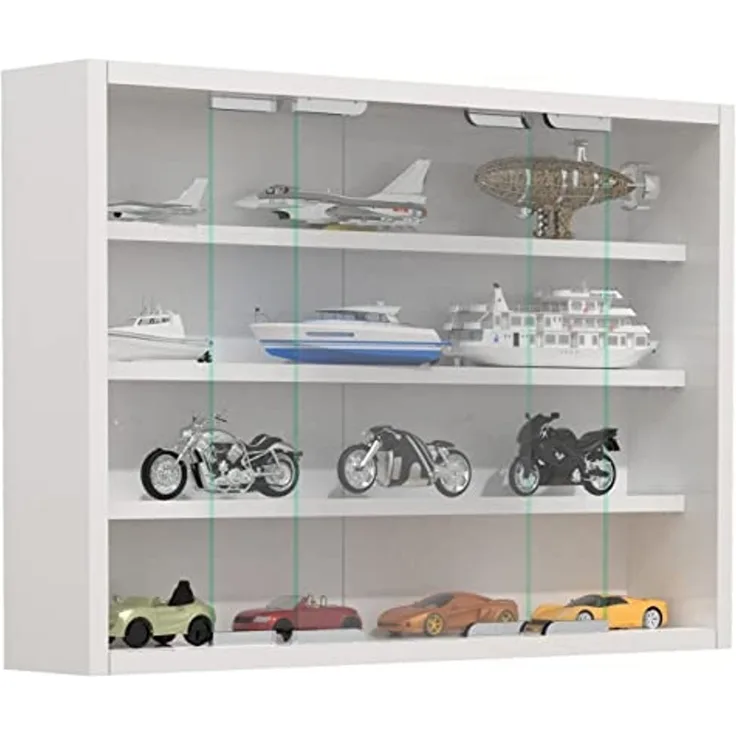VCM Wandvitrine Agisa 918273 Weiß H. 40 x B. 57 x T. 10 cm