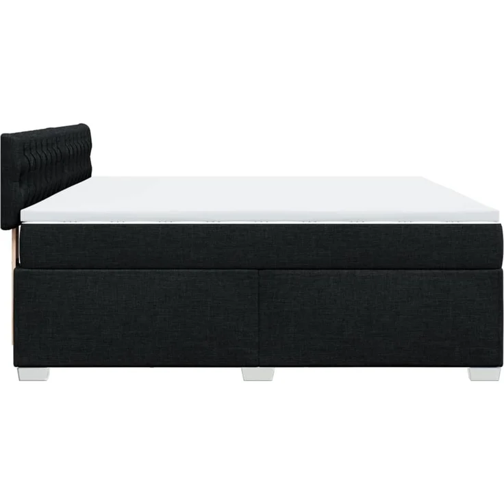 vidaXL Boxspringbett mit Matratze Schwarz 180x200 cm Stoff 3285976 – Bild 9